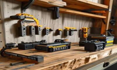 power tool battery storage