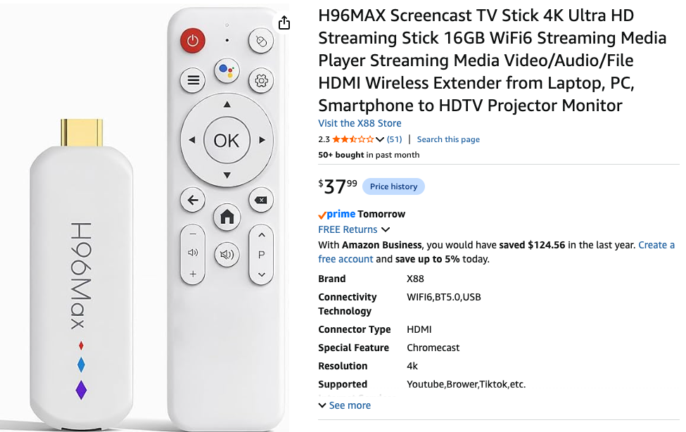 TV streaming stick ad fraud