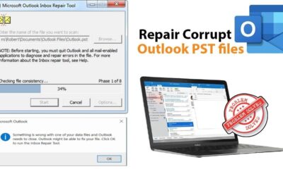 repair corrupt Outlook PST files