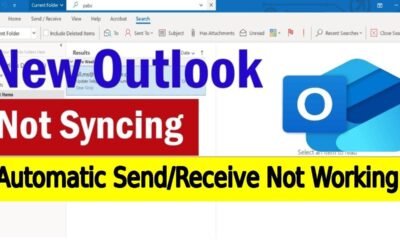 Outlook automatic send/receive not working
