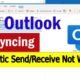 Outlook automatic send/receive not working