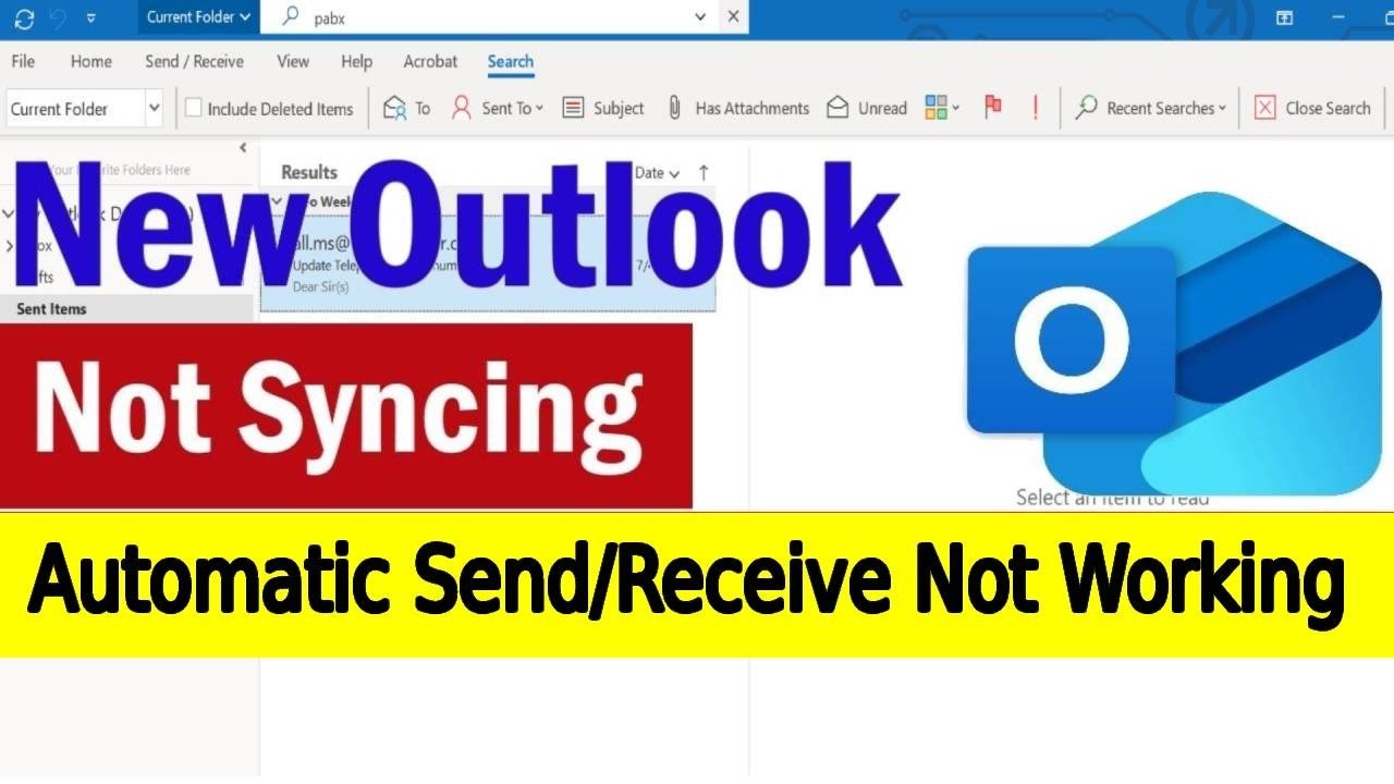 Outlook automatic send/receive not working