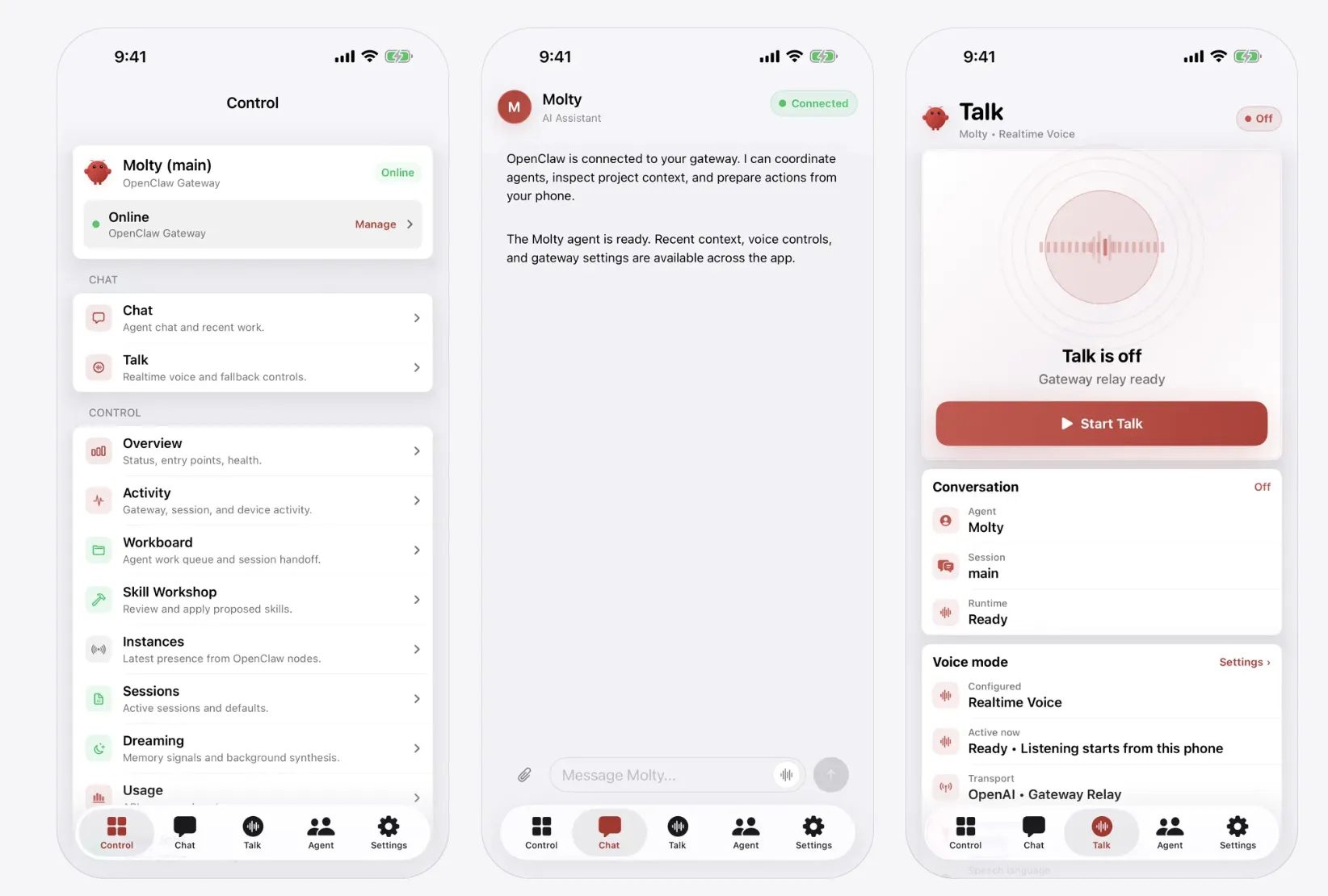 OpenClaw mobile apps