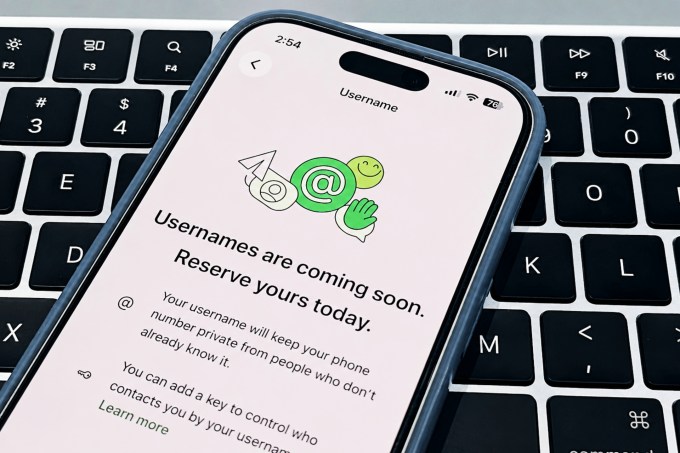 WhatsApp username