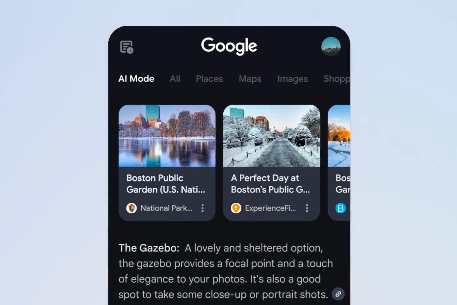 Google Search AI tools
