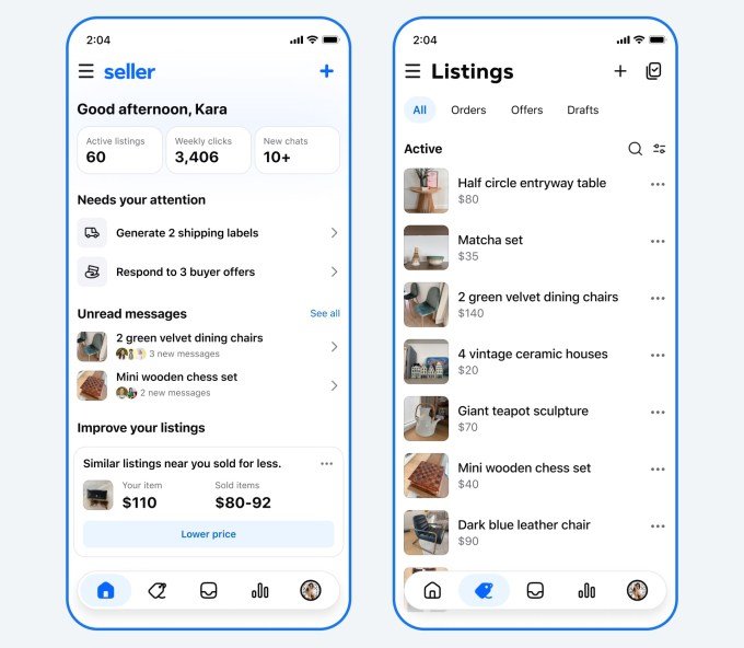 Facebook Seller app