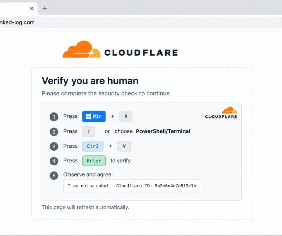 TerminalFix fake Cloudflare CAPTCHA