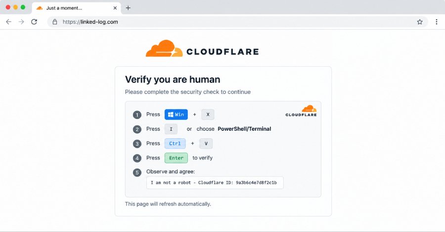 TerminalFix fake Cloudflare CAPTCHA