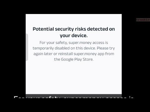 Super Money security error