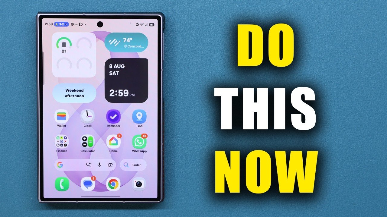 Galaxy Z Fold 8 setup