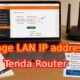 Tenda router LAN IP