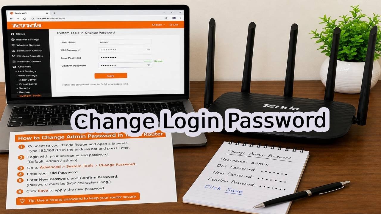 change admin password