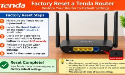 factory reset Tenda router