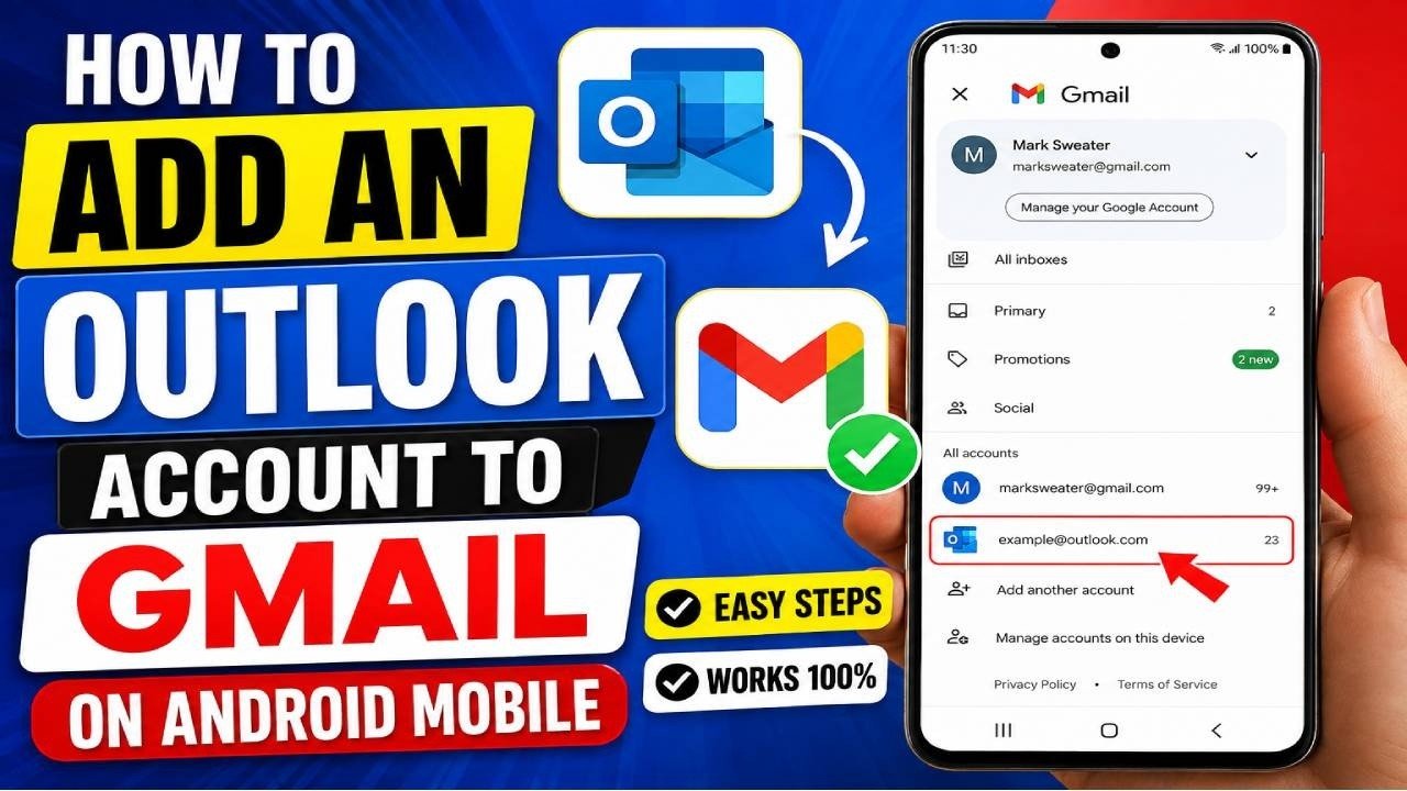 add Outlook to Gmail