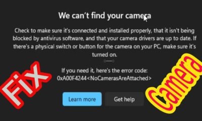 laptop camera not working