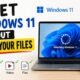 reset Windows 11 without losing files