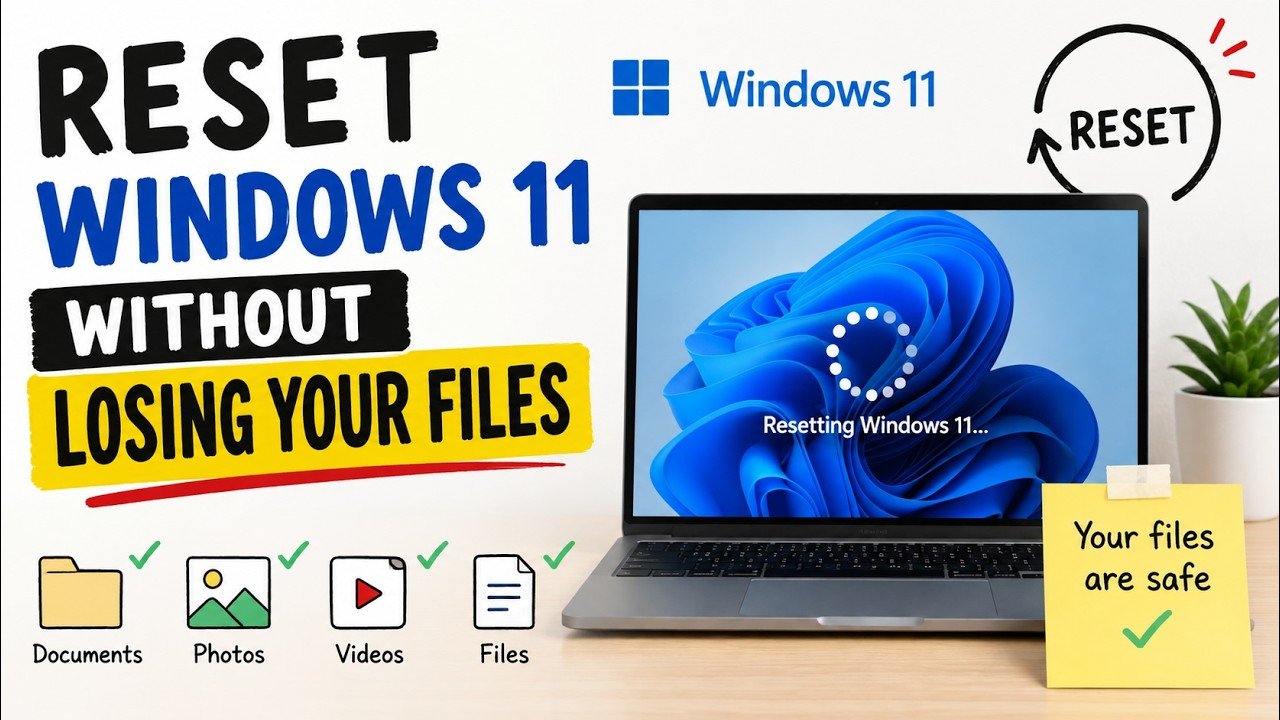 reset Windows 11 without losing files