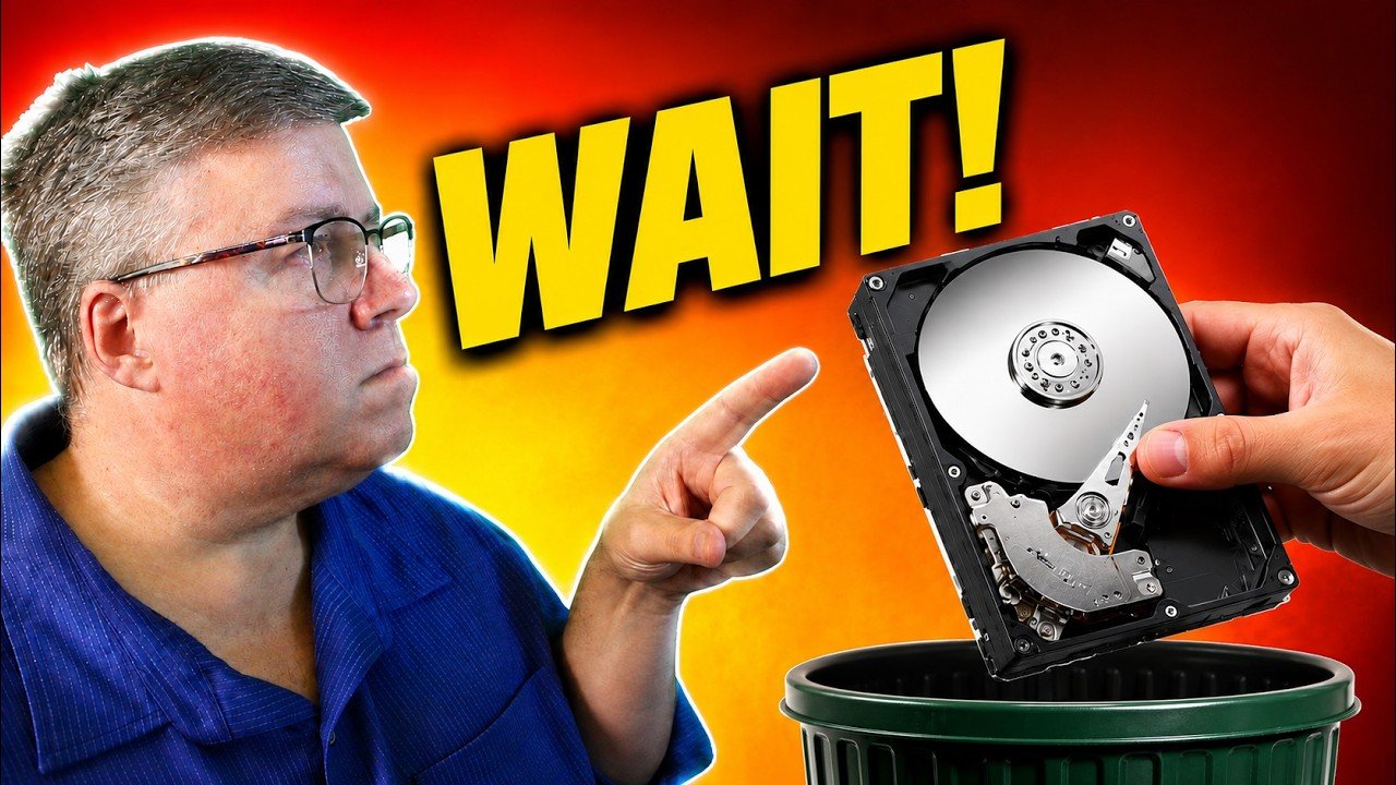 throw out old hard drive