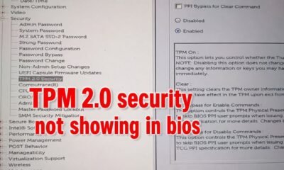 TPM 2.0 not showing