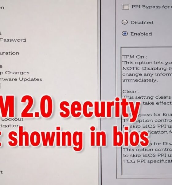 TPM 2.0 not showing