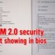 TPM 2.0 not showing