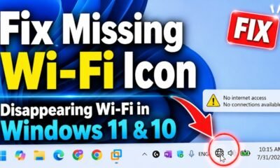 missing Wi-Fi icon