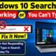 Windows 10 search bar not working